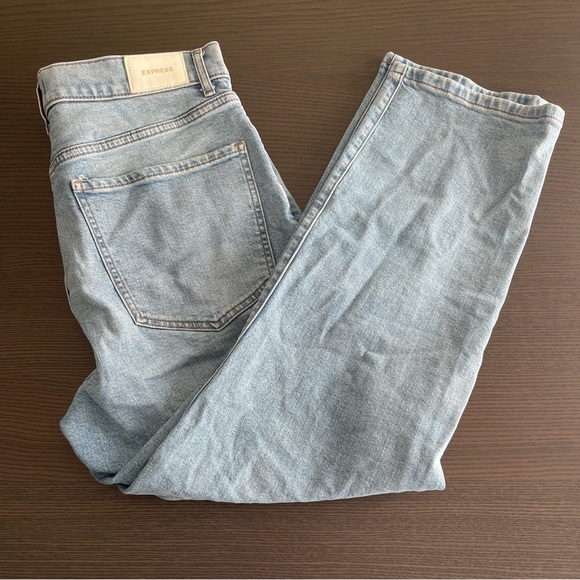 Express Denim - Express Super High Rise Straight Jeans